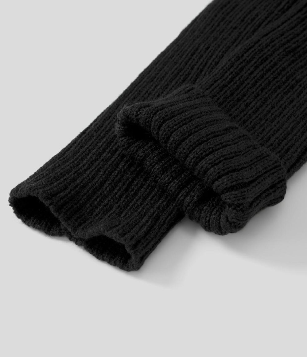 1pair Solid Knit Leg Warmers  | Womens  Accessories Accessories Accessories