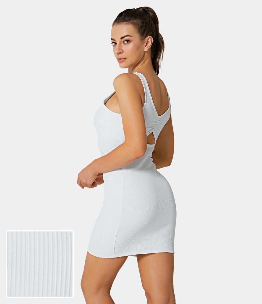 Back Cut Out Tank Dress-Visionary  | Womens  Mini Dresses Clothing Mini Dresses