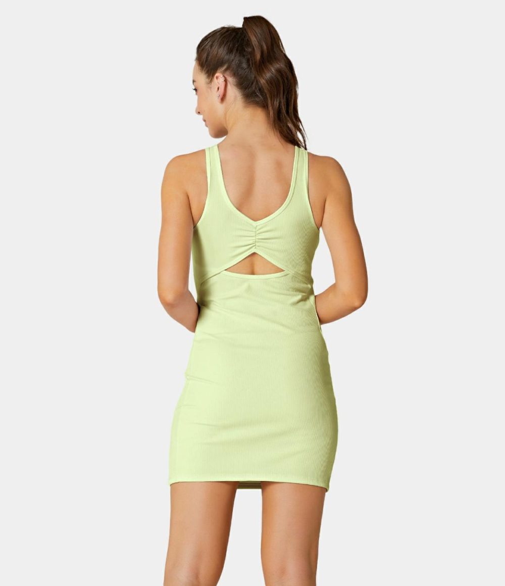 Back Cut Out Tank Dress-Visionary  | Womens  Mini Dresses Clothing Mini Dresses