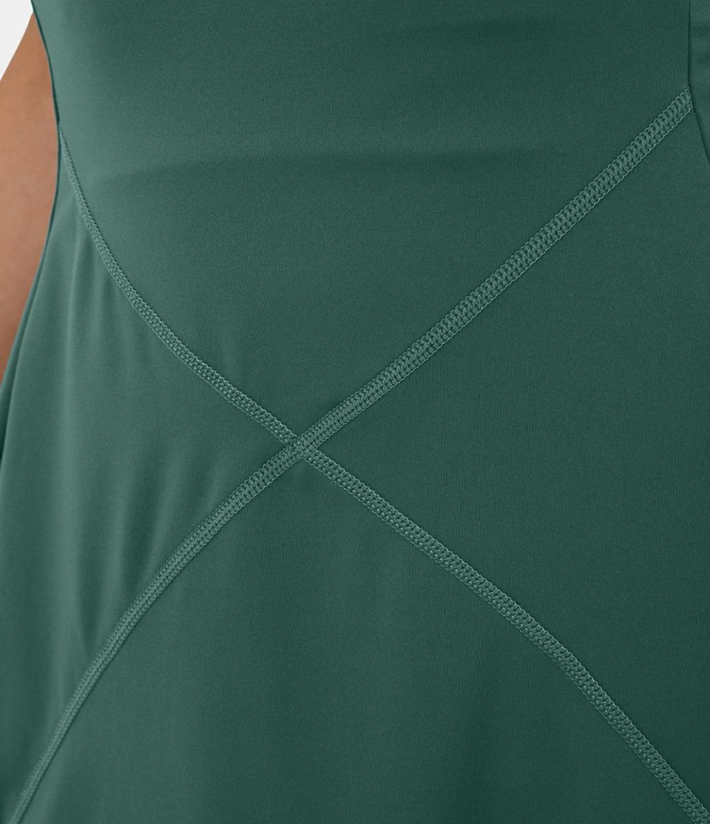 Backless Crisscross 2-in-1 Pocket Mini Slip Pickleball Active Dress  | Womens  Active Dresses Active Dresses Active Dresses