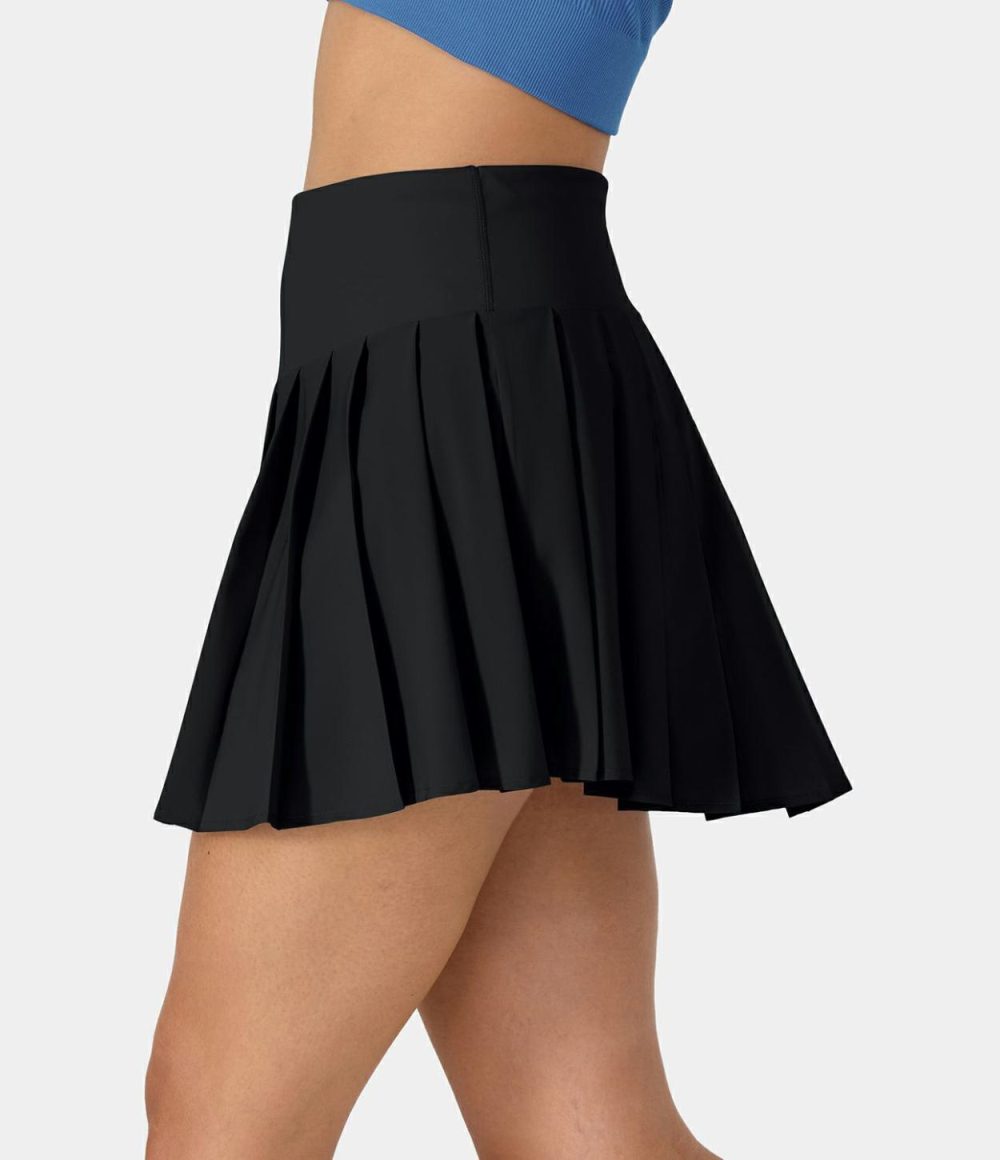 Breezeful™ High Waisted A Line Mini Pleated Quick Dry Casual Skirt-No Liner Shorts  | Womens  Mini Skirts Clothing Mini Skirts