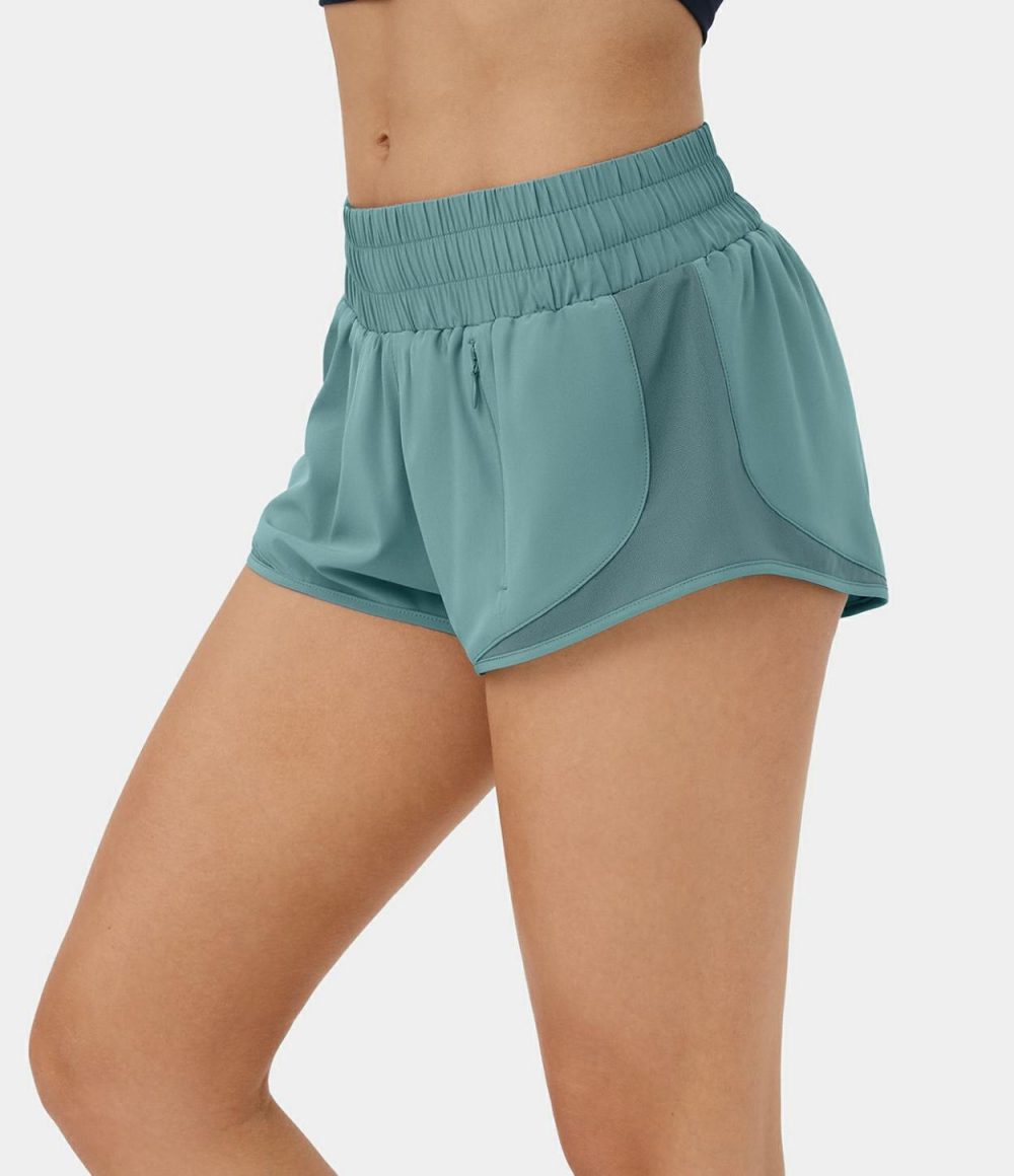 Breezeful™ Low Rise Inside Drawstring Zip Pocket 2-in-1 Quick Dry Running Shorts 2.5″  | Womens  2.5″ Shorts 2.5" Shorts 2.5" Shorts