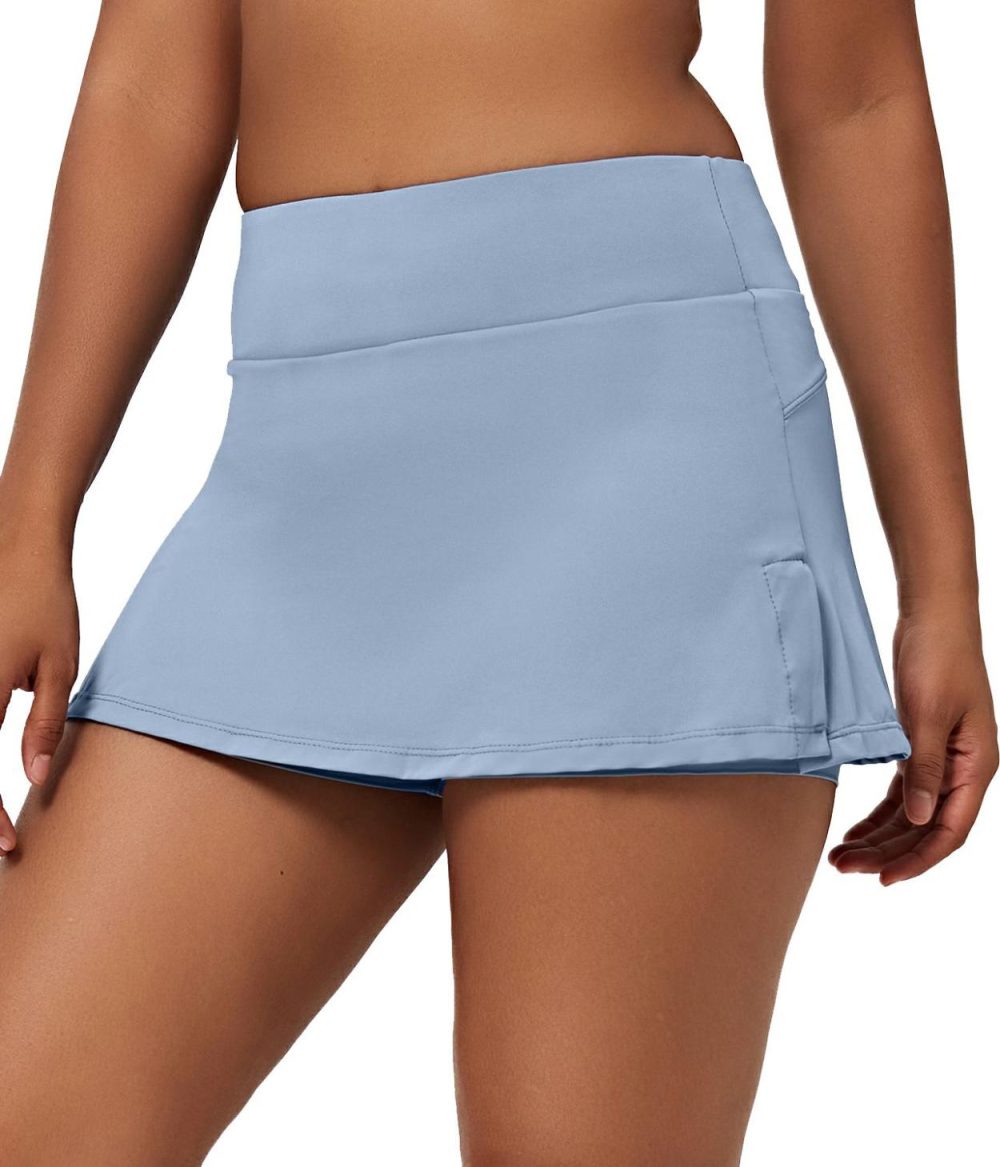 Everyday 2-in-1 Activity Skirt-Sassy  | Womens  Mini Skirts Clothing Black/Pink Purple/Light Grey Blue