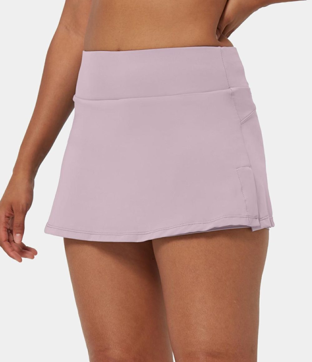 Everyday 2-in-1 Activity Skirt-Sassy  | Womens  Mini Skirts Clothing Black/Pink Purple/Light Grey Blue