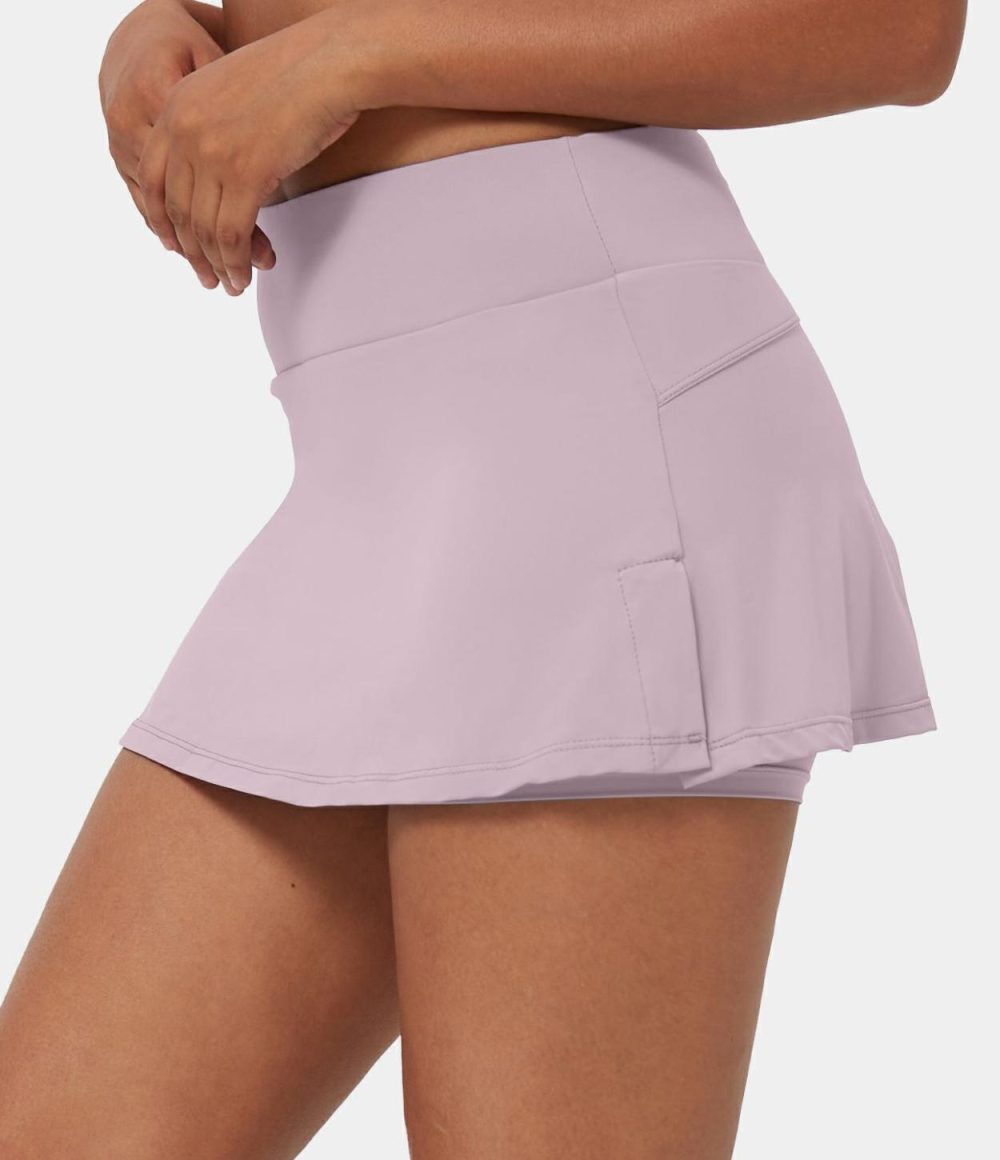 Everyday 2-in-1 Activity Skirt-Sassy  | Womens  Mini Skirts Clothing Black/Pink Purple/Light Grey Blue