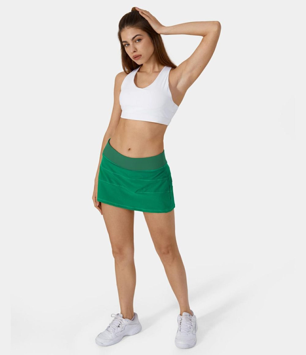 Everyday 2-in-1 Back Pocket Plus Side Pocket Tennis Skirt  | Womens  2-in-1 Skorts 2-in-1 Skorts 2-in-1 Skorts