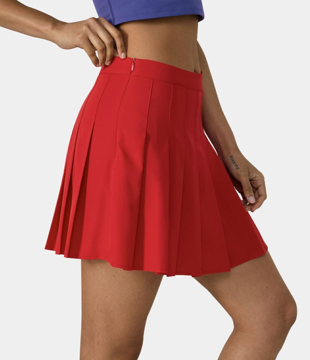 Everyday 2-in-1 Side Pocket Pleated Tennis Skirt-Airy  | Womens  Mini Skirts Clothing Mini Skirts