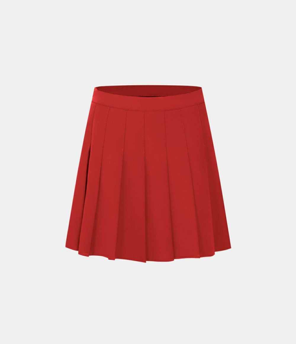 Everyday 2-in-1 Side Pocket Pleated Tennis Skirt-Airy  | Womens  Mini Skirts Clothing Mini Skirts