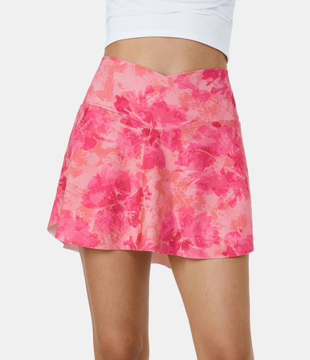 Everyday Crossover Side Pocket 2-in-1 Tennis Skirt-Lucid  | Womens  Mini Skirts Clothing Mini Skirts