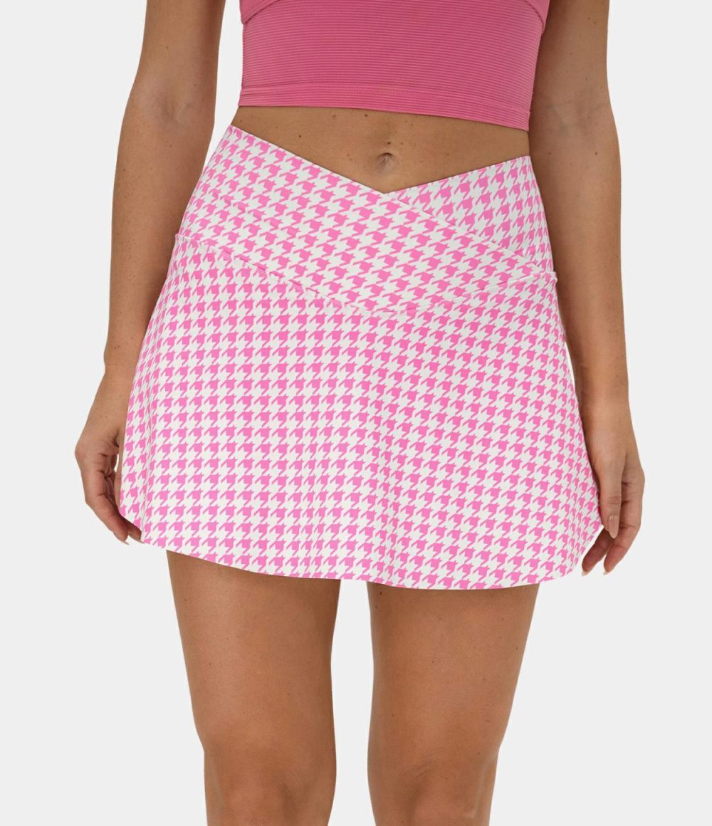 Everyday Crossover Side Pocket 2-in-1 Tennis Skirt-Lucid  | Womens  Mini Skirts Clothing Mini Skirts