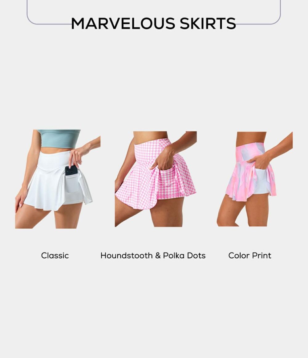 Everyday Softlyzero™ Airy 2-in-1 Cool Touch Tennis Skirt-Marvelous-Color Print  | Womens  Mini Skirts Clothing Golden Faith