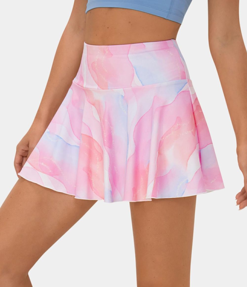 Everyday Softlyzero™ Airy 2-in-1 Cool Touch Tennis Skirt-Marvelous-Color Print  | Womens  Mini Skirts Clothing Golden Faith