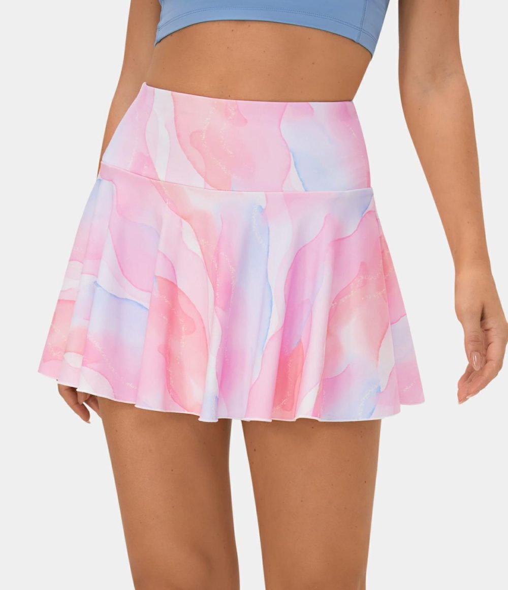 Everyday Softlyzero™ Airy 2-in-1 Cool Touch Tennis Skirt-Marvelous-Color Print  | Womens  Mini Skirts Clothing Golden Faith