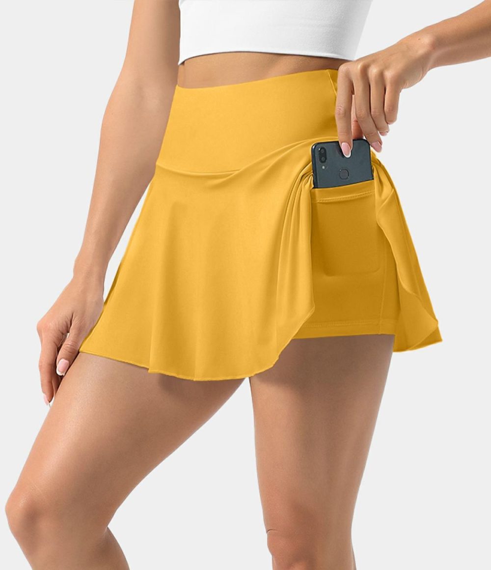 Everyday Softlyzero™ Airy 2-in-1 Cool Touch Tennis Skirt-Marvelous-UPF50+  | Womens  Mini Skirts Clothing Mars Red/Black/White/Neptune Green/Endless Sky/Daffodil/Angel Falls/Green Foliage/Peacoat/Exotic Orange