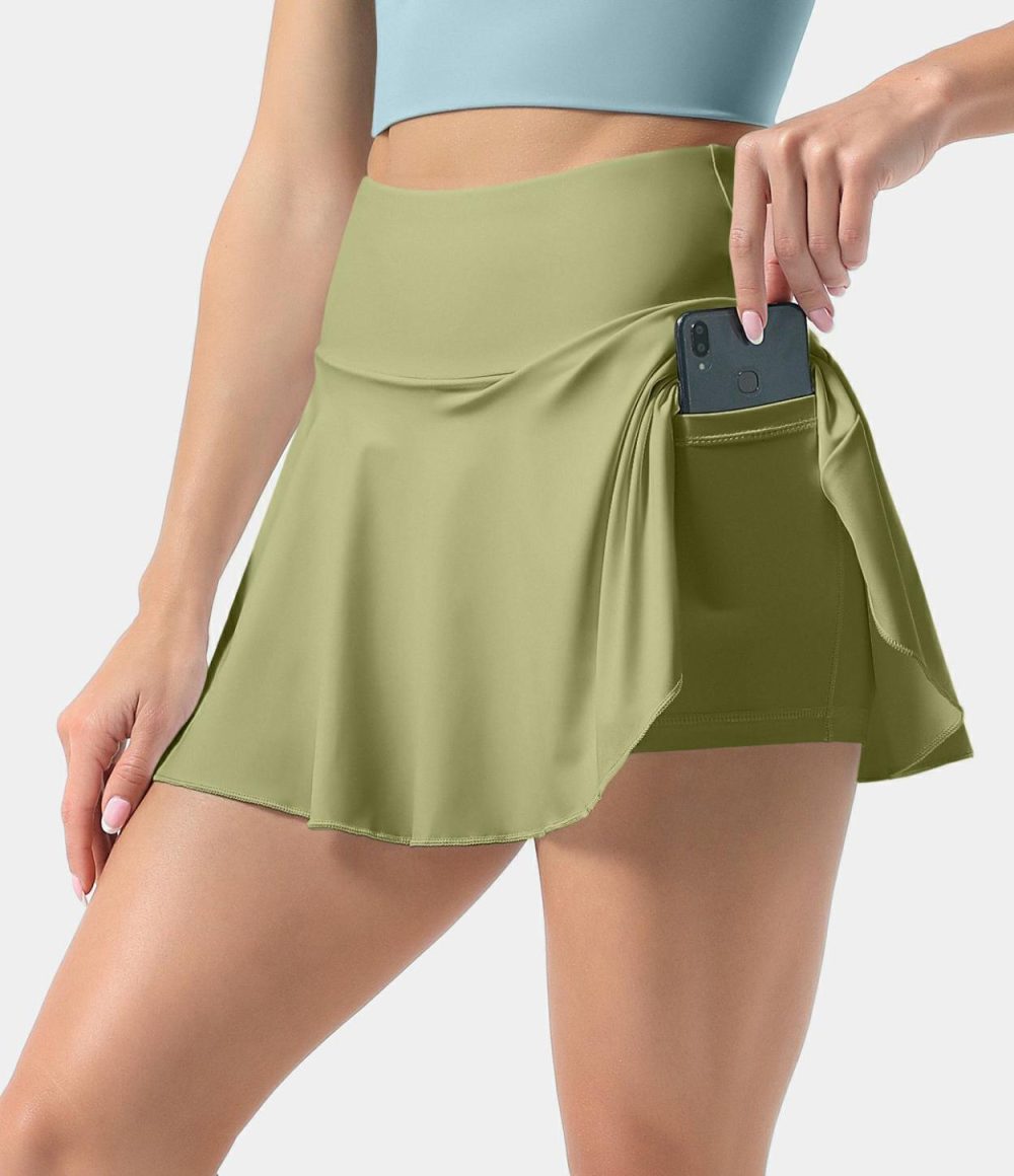 Everyday Softlyzero™ Airy 2-in-1 Cool Touch Tennis Skirt-Marvelous-UPF50+  | Womens  Mini Skirts Clothing Mars Red/Black/White/Neptune Green/Endless Sky/Daffodil/Angel Falls/Green Foliage/Peacoat/Exotic Orange