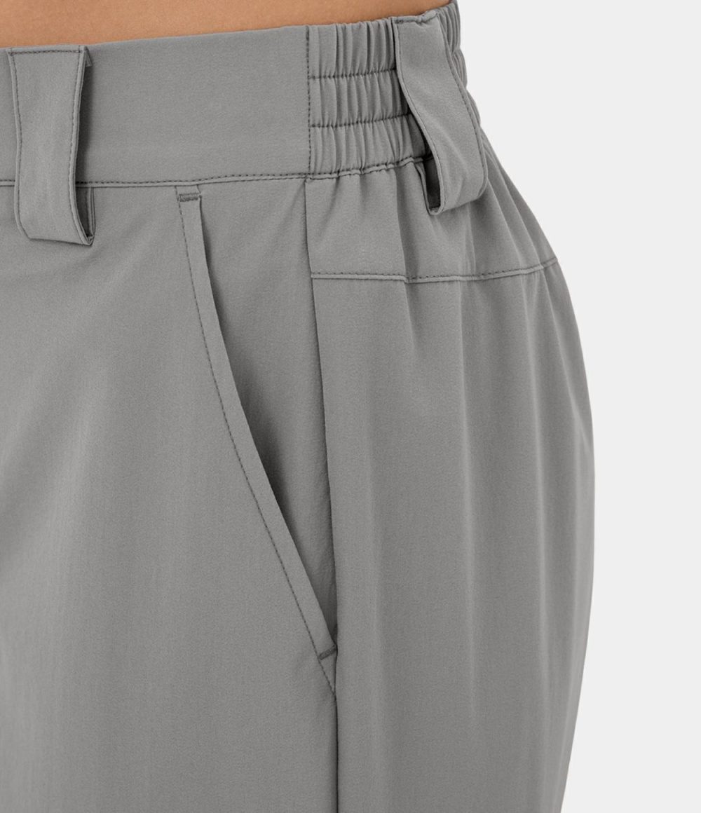 High Waisted Button Zipper Multiple Pockets Straight Leg Casual Cargo Pants  | Womens  Cargo Pants Cargo Pants Cargo Pants