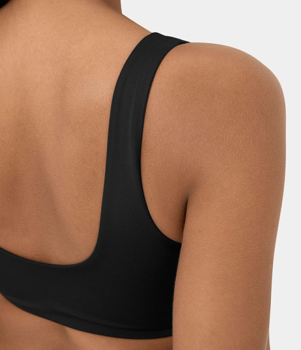 Low Support U Neck Backless Yoga Sports Bra  | Womens  Sports Bras Clothing Sports Bras