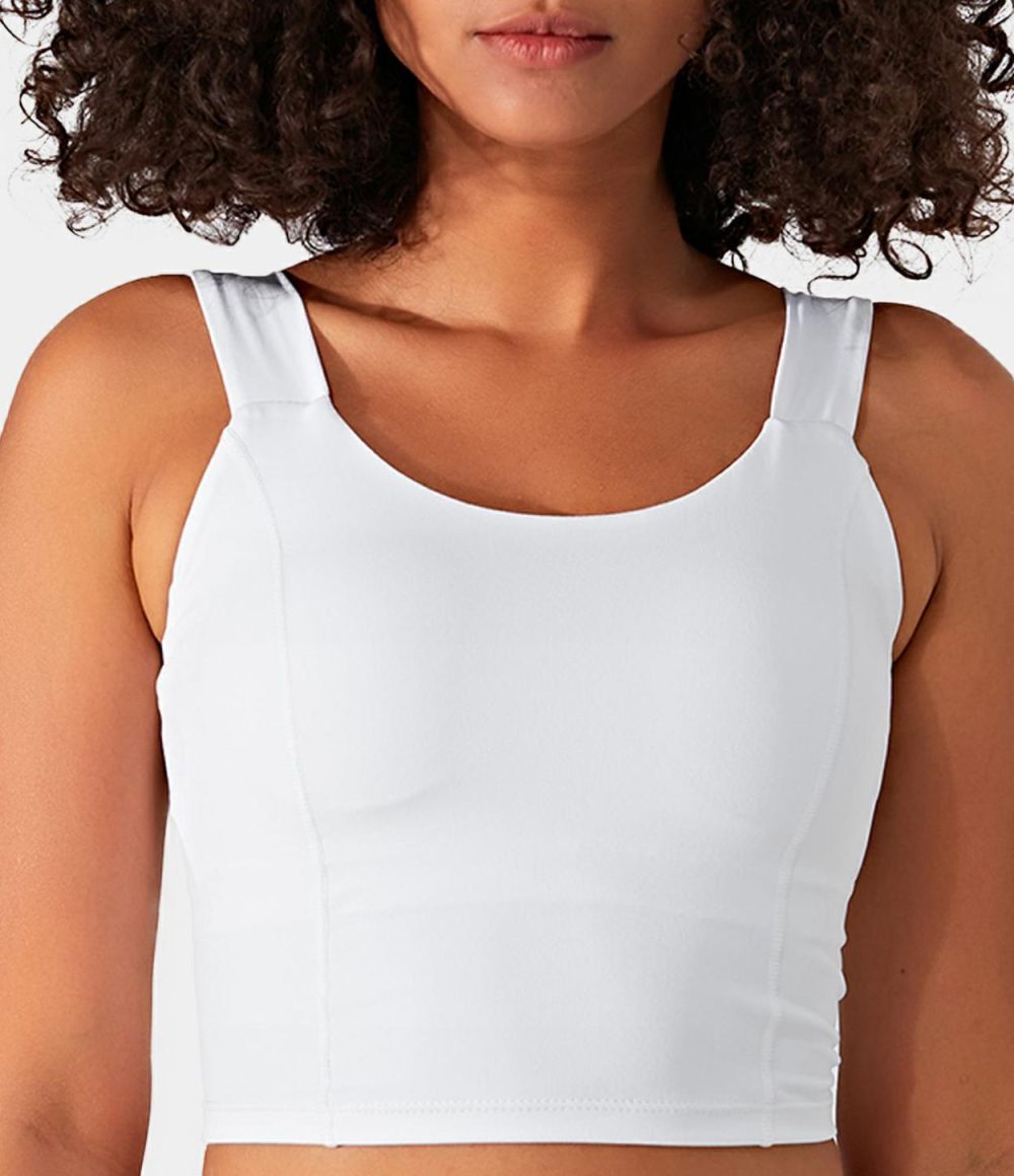 Padded Backless Twisted Workout Cropped Tank Top  | Womens  Cropped Tops Clothing Cropped Tops