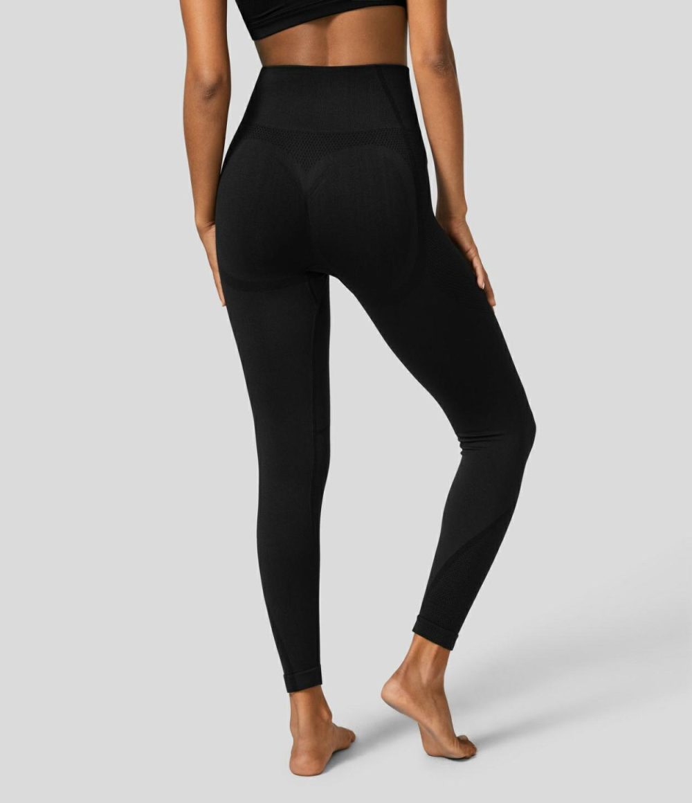 Seamless Flow High Waisted Butt Lifting Yoga Leggings  | Womens  Butt Lifting Leggings Butt Lifting Leggings Butt Lifting Leggings