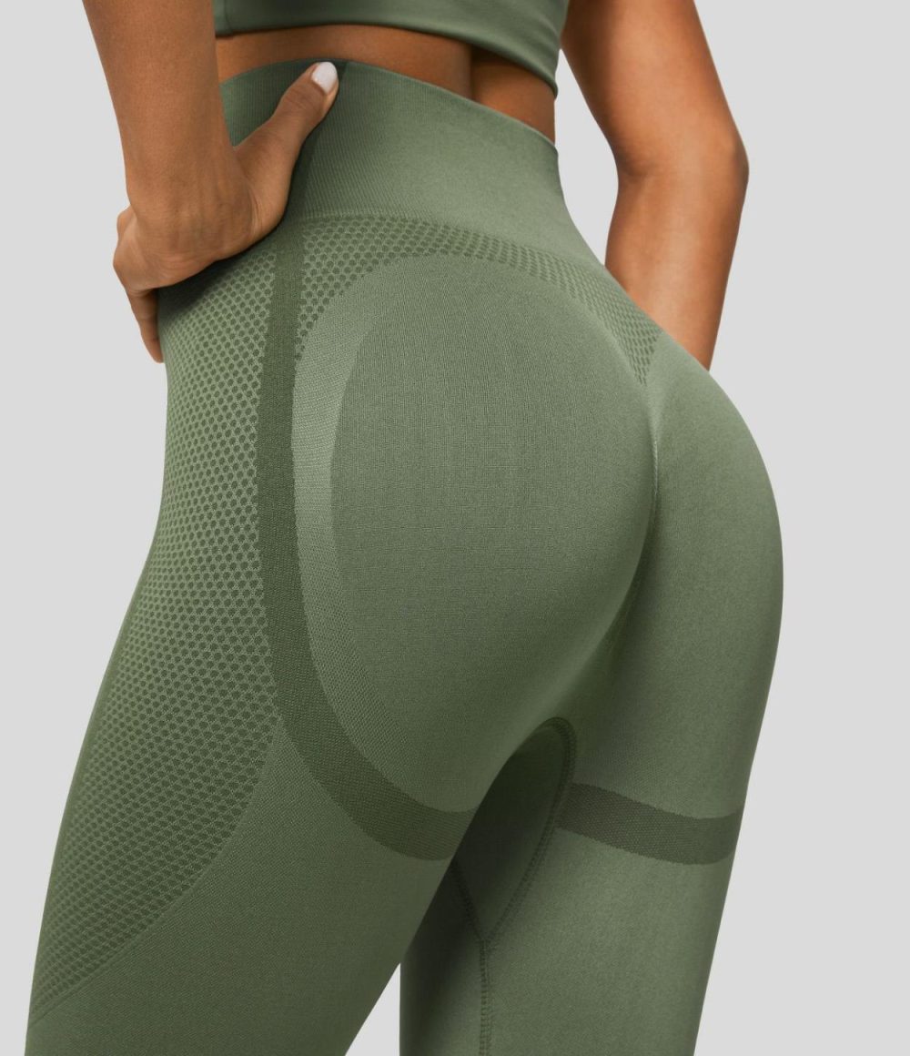 Seamless Flow High Waisted Butt Lifting Yoga Leggings  | Womens  Butt Lifting Leggings Butt Lifting Leggings Butt Lifting Leggings