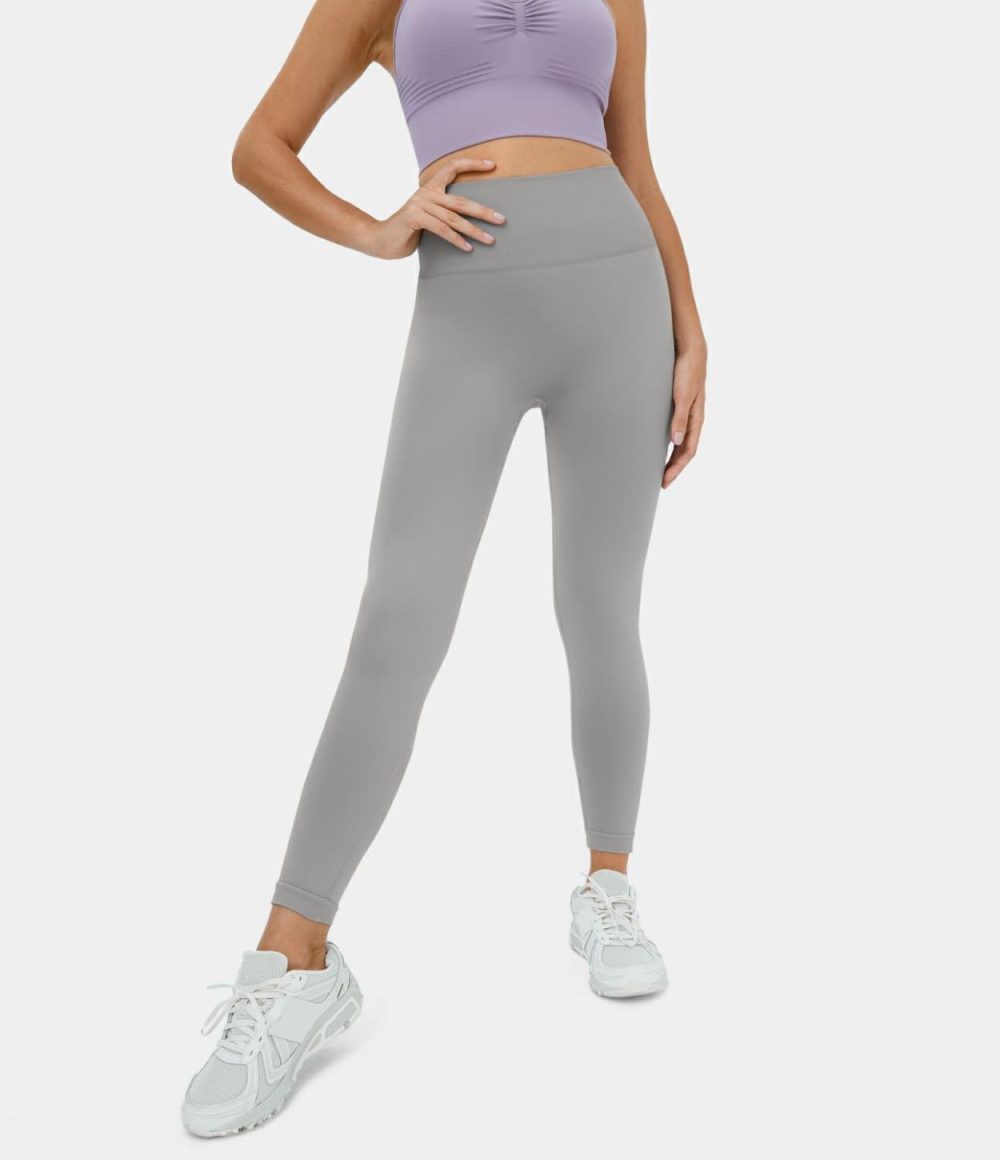 Seamless Flow High Waisted Plain Butt Lifting Leggings  | Womens  Butt Lifting Leggings Butt Lifting Leggings Butt Lifting Leggings