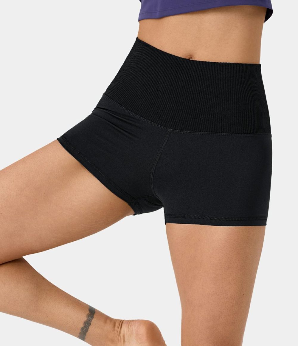 Seamless Flow High Waisted Yoga Biker Shorts 2.5”  | Womens  2.5″ Shorts 2.5" Shorts 2.5" Shorts