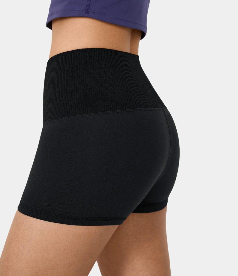 Seamless Flow High Waisted Yoga Biker Shorts 2.5”  | Womens  2.5″ Shorts 2.5" Shorts 2.5" Shorts