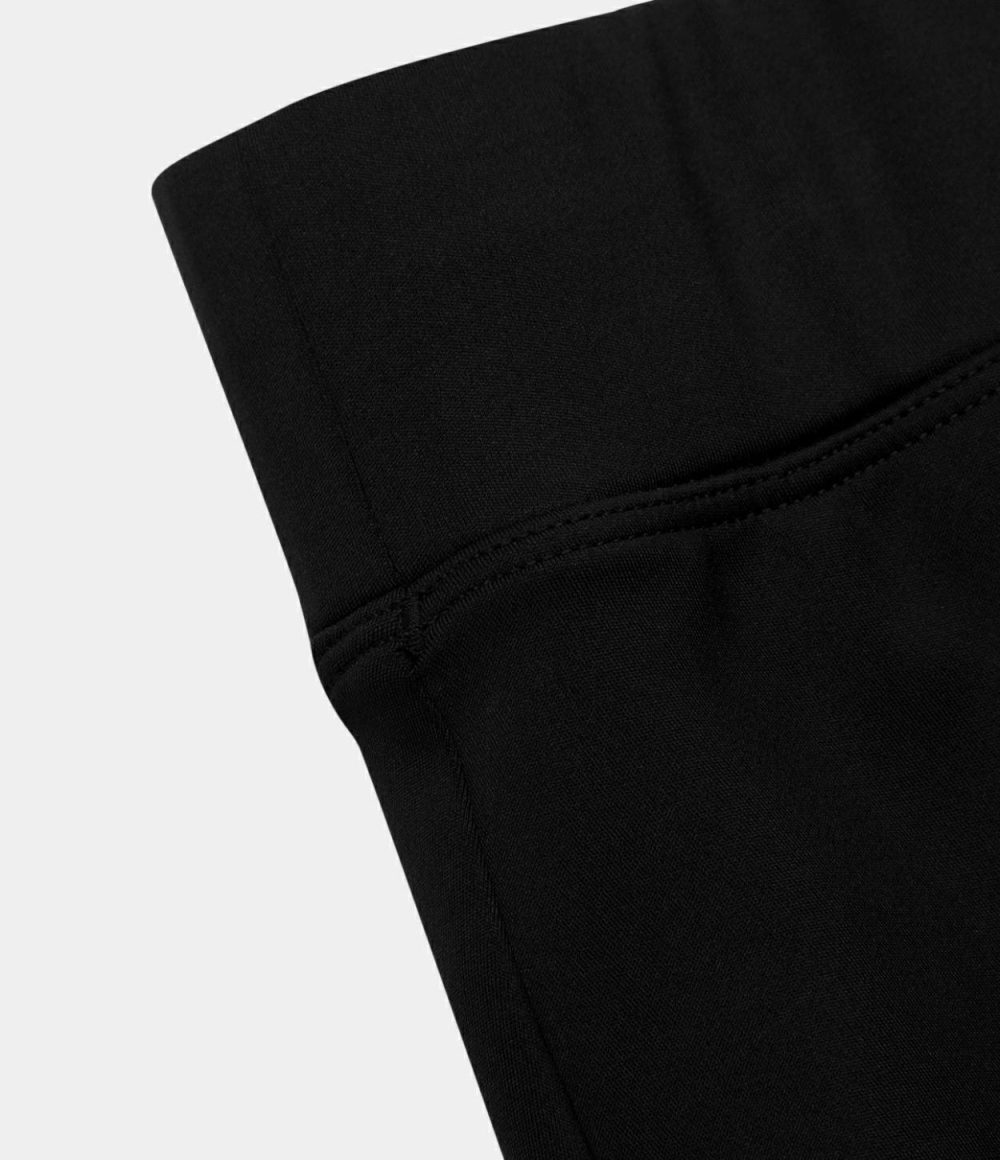 Softlyzero™ Airy High Waisted Contrast Mesh 2-in-1 Side Pocket A Line Mini Cool Touch Casual Skirt-UPF50+  | Womens  Mini Skirts Clothing Black/Angel Falls