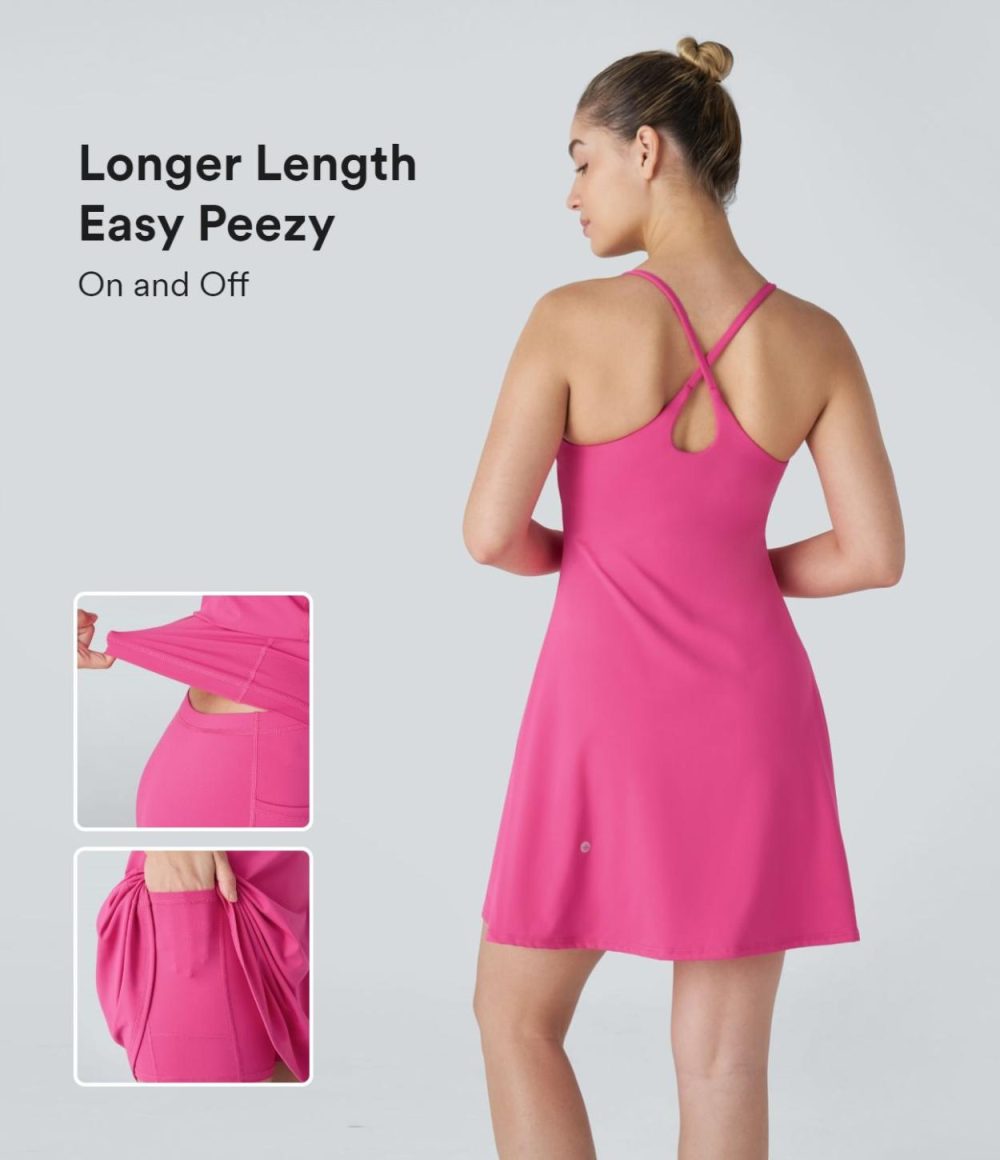 Softlyzero™ Plush Backless Active Dress-Longer Length-Easy Peezy Edition  | Womens  Active Dresses Active Dresses Active Dresses