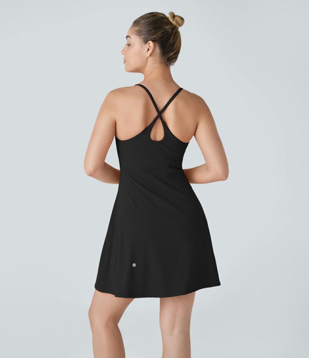 Softlyzero™ Plush Backless Active Dress-Longer Length-Easy Peezy Edition  | Womens  Active Dresses Active Dresses Active Dresses