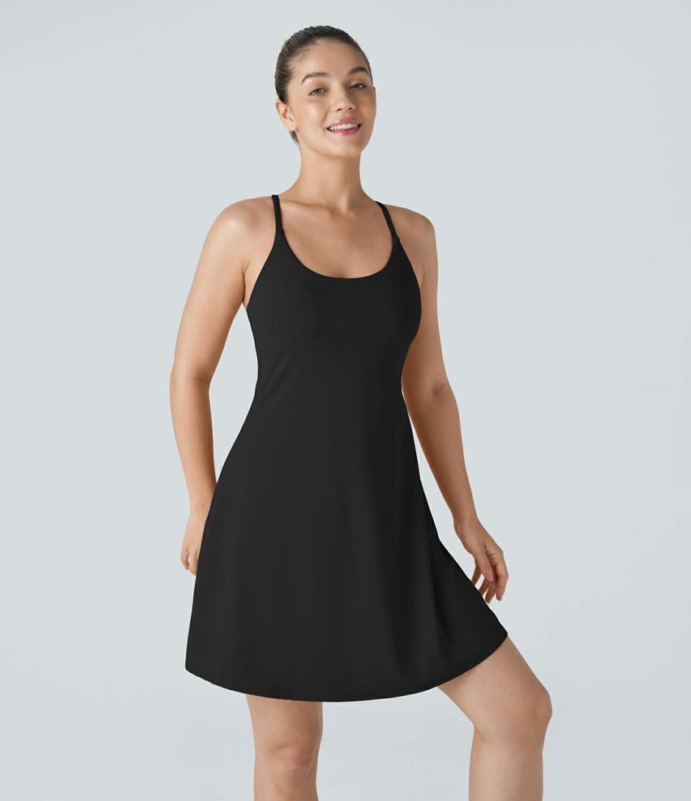 Softlyzero™ Plush Backless Active Dress-Longer Length-Easy Peezy Edition  | Womens  Active Dresses Active Dresses Active Dresses