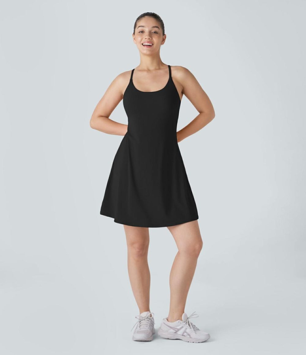 Softlyzero™ Plush Backless Active Dress-Longer Length-Easy Peezy Edition  | Womens  Active Dresses Active Dresses Active Dresses