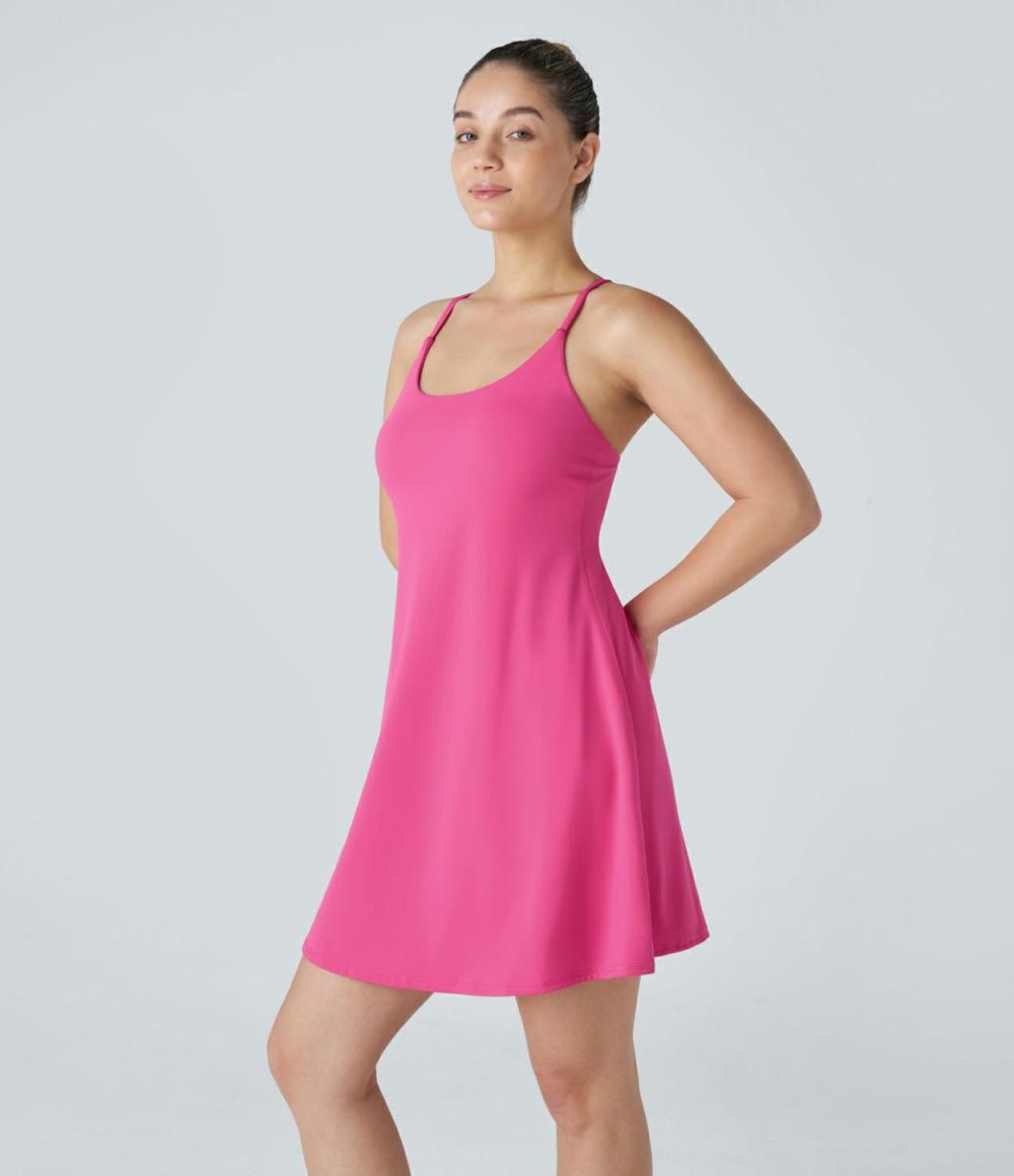 Softlyzero™ Plush Backless Active Dress-Longer Length-Easy Peezy Edition  | Womens  Active Dresses Active Dresses Active Dresses