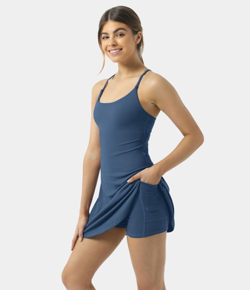 Softlyzero™ Plush Backless Active Dress  | Womens  Active Dresses Active Dresses Active Dresses