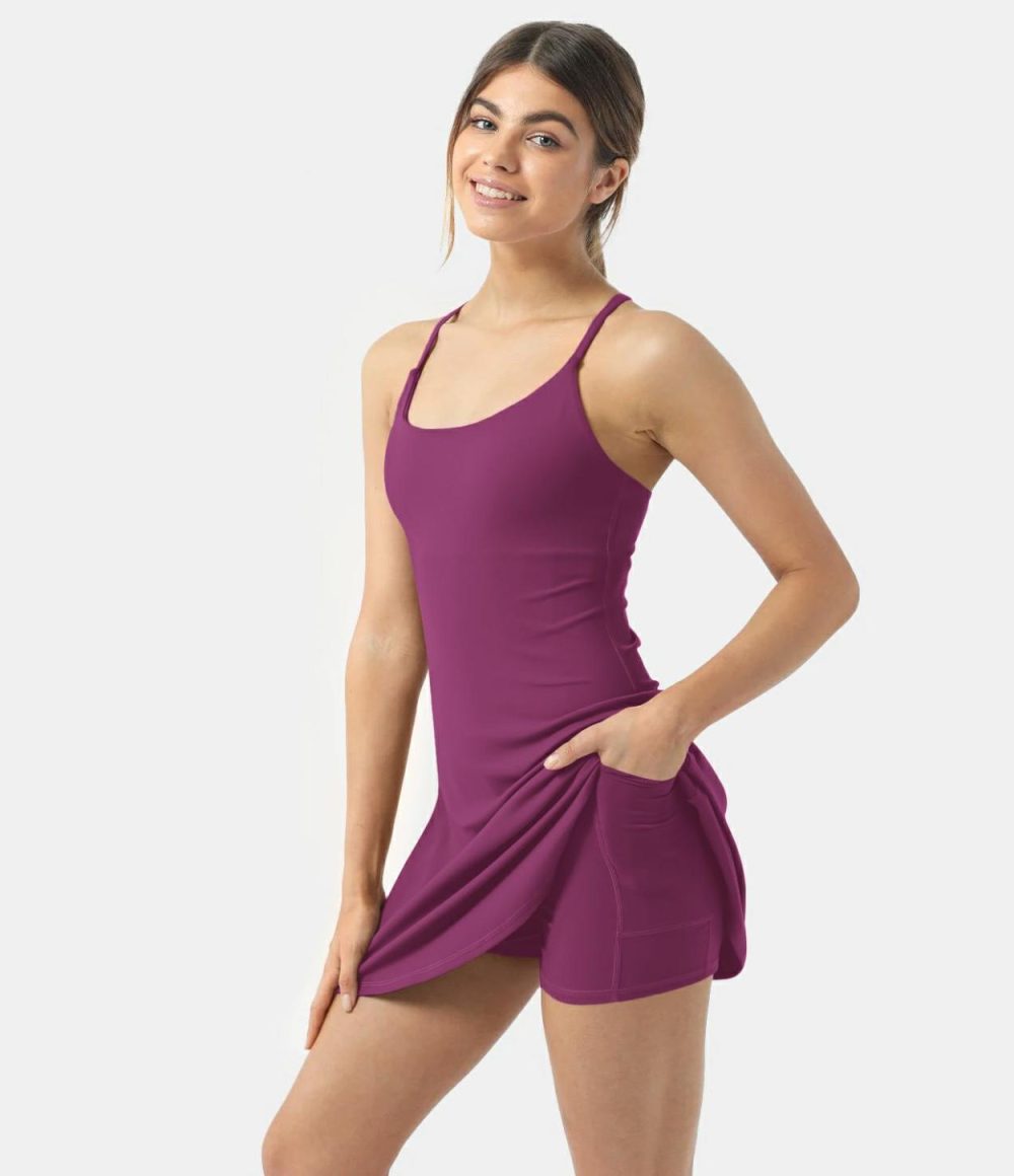 Softlyzero™ Plush Backless Active Dress  | Womens  Active Dresses Active Dresses Active Dresses