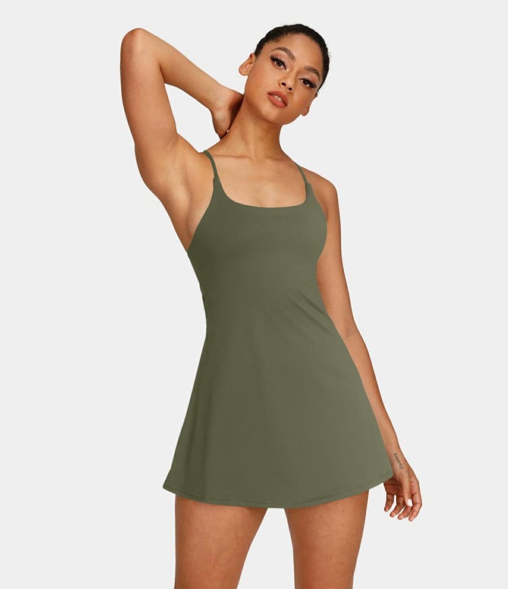 Softlyzero™ Plush Backless Active Dress  | Womens  Active Dresses Active Dresses Active Dresses