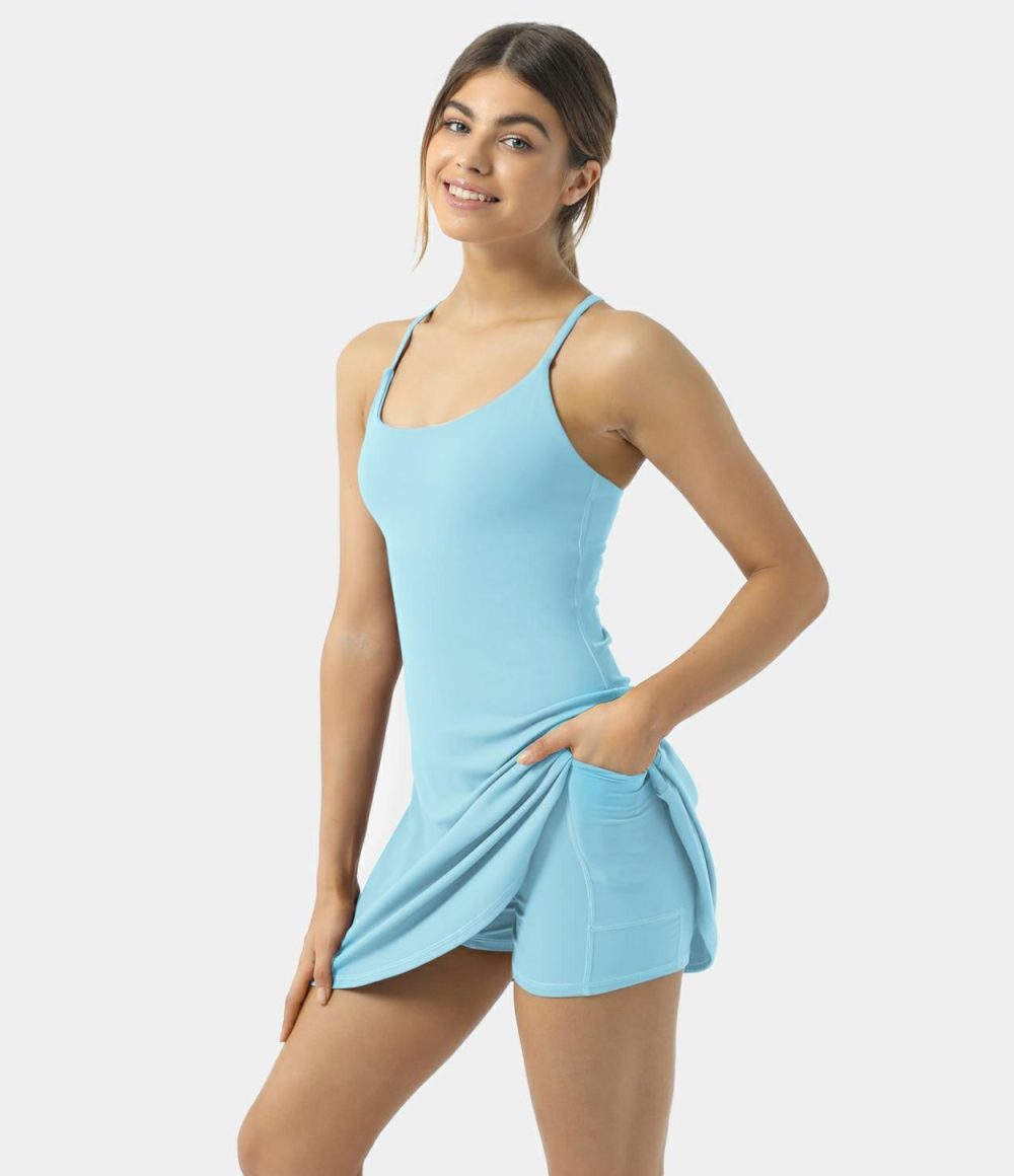 Softlyzero™ Plush Backless Active Dress  | Womens  Active Dresses Active Dresses Active Dresses