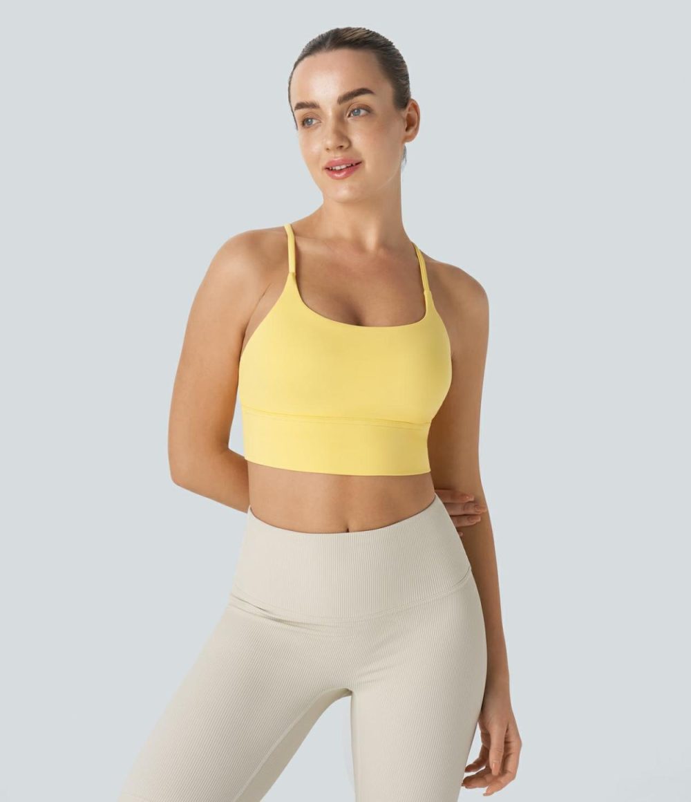 Softlyzero™ U Neck Backless Cropped Yoga Tank Top-UPF50+  | Womens  Cropped Tops Clothing Cropped Tops