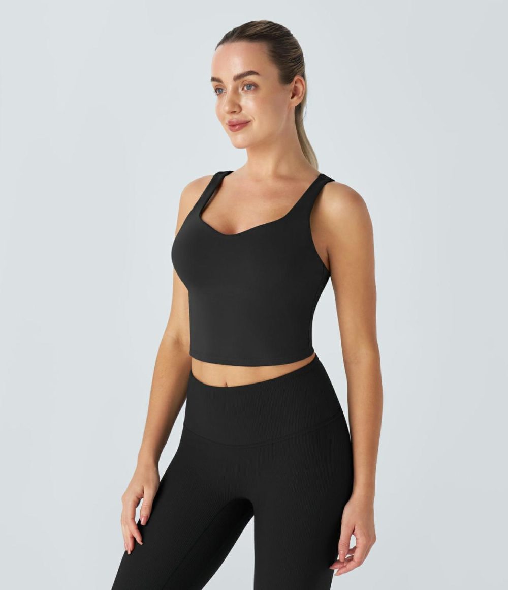 SpeedWave™ Backless Cropped Quick Dry Running Tank Top  | Womens  Cropped Tops Clothing Cropped Tops