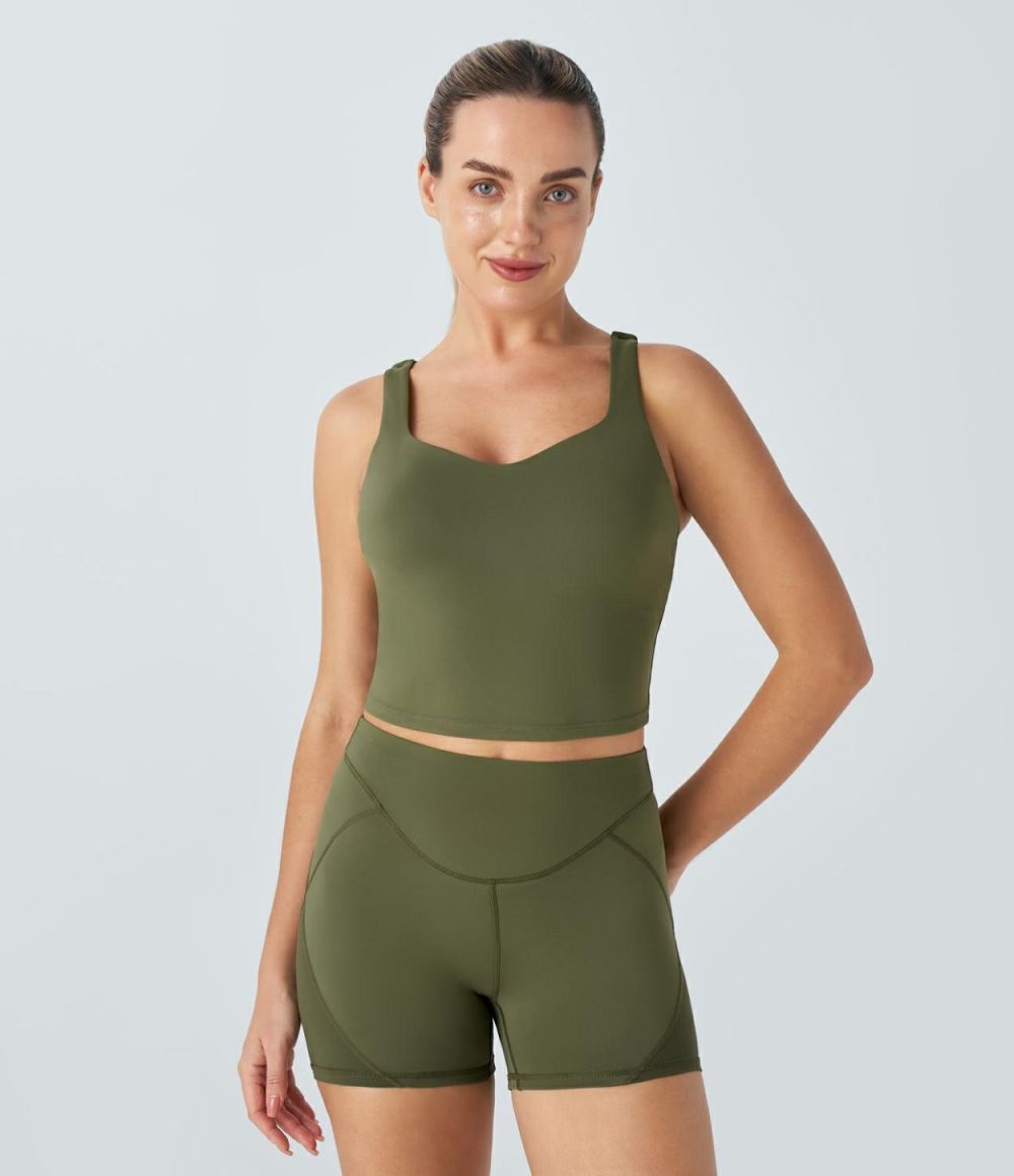 SpeedWave™ Backless Cropped Quick Dry Running Tank Top  | Womens  Cropped Tops Clothing Cropped Tops