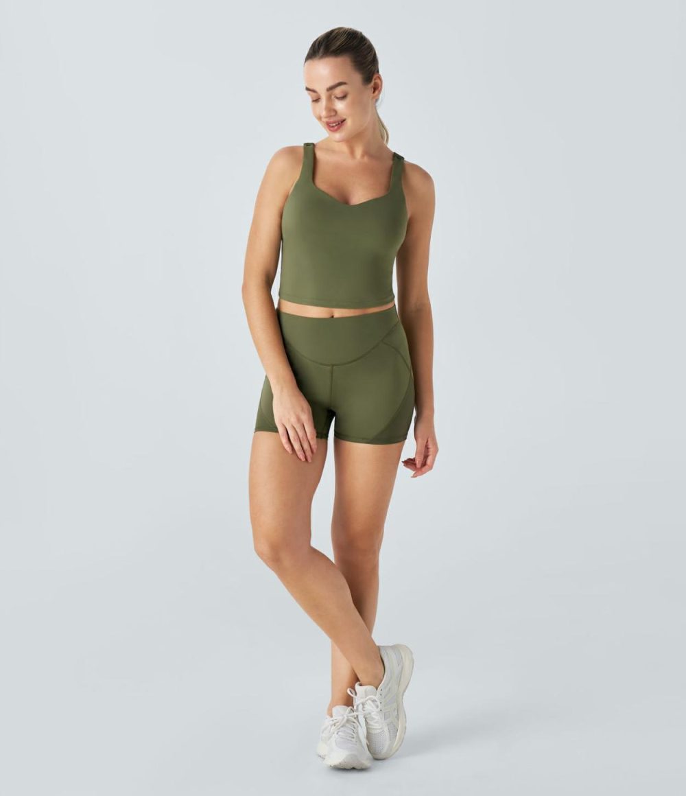 SpeedWave™ Backless Cropped Quick Dry Running Tank Top  | Womens  Cropped Tops Clothing Cropped Tops