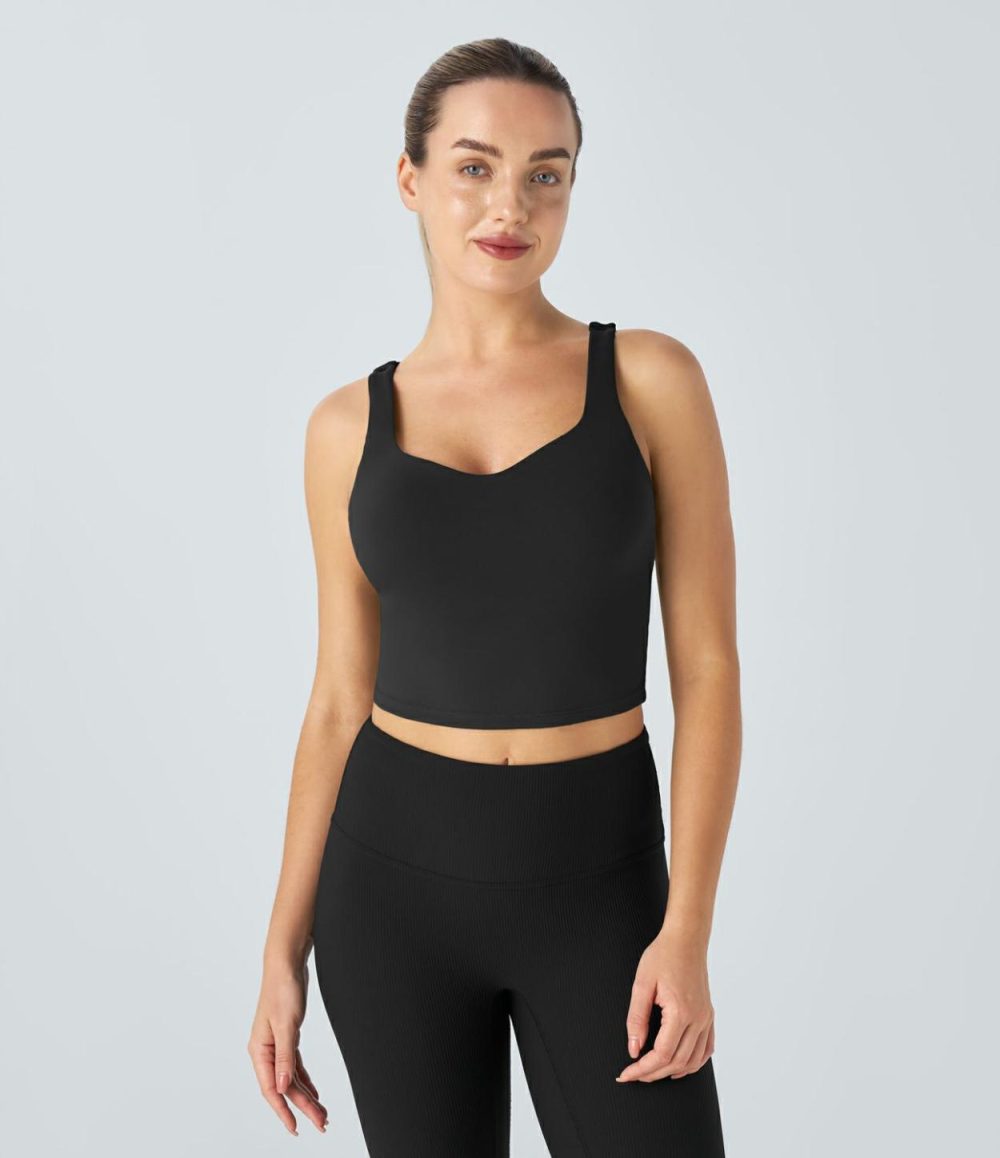 SpeedWave™ Backless Cropped Quick Dry Running Tank Top  | Womens  Cropped Tops Clothing Cropped Tops