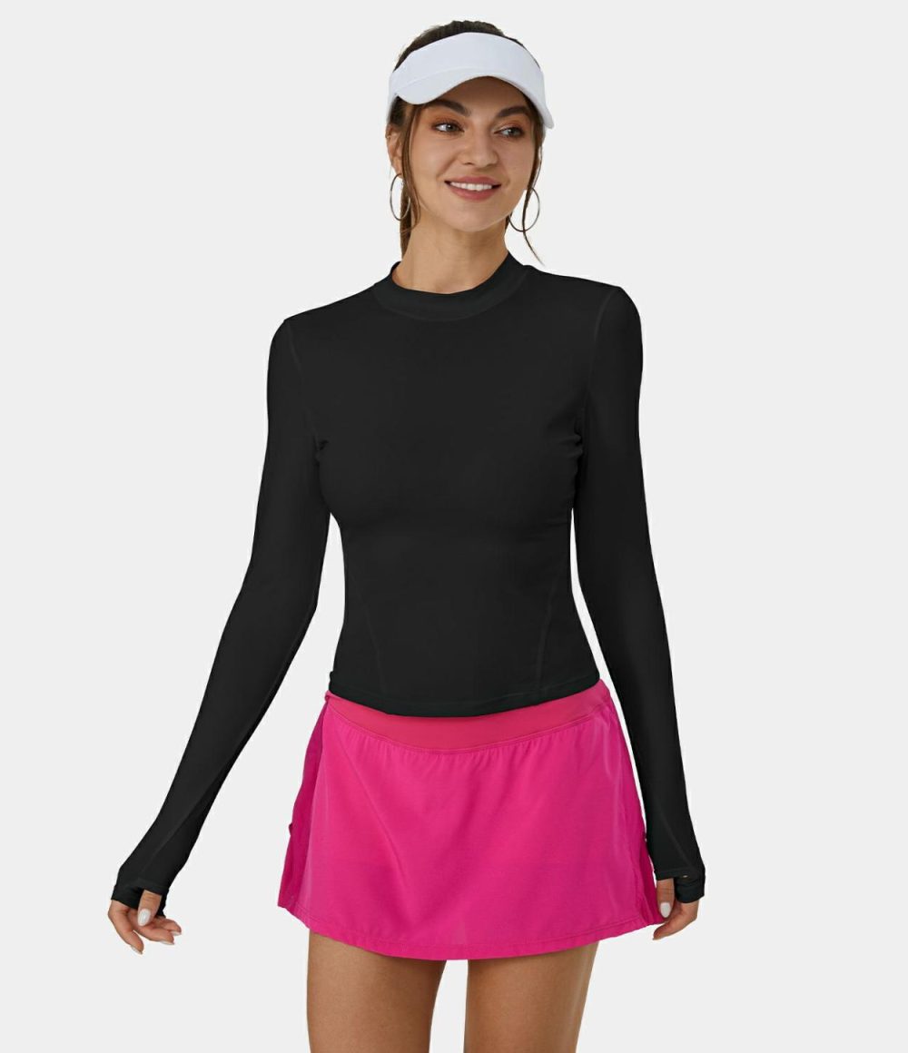 Thumb Hole Cool Touch Basic Golf Sports Top-UPF50+  | Womens  Sports Tops Clothing Sports Tops