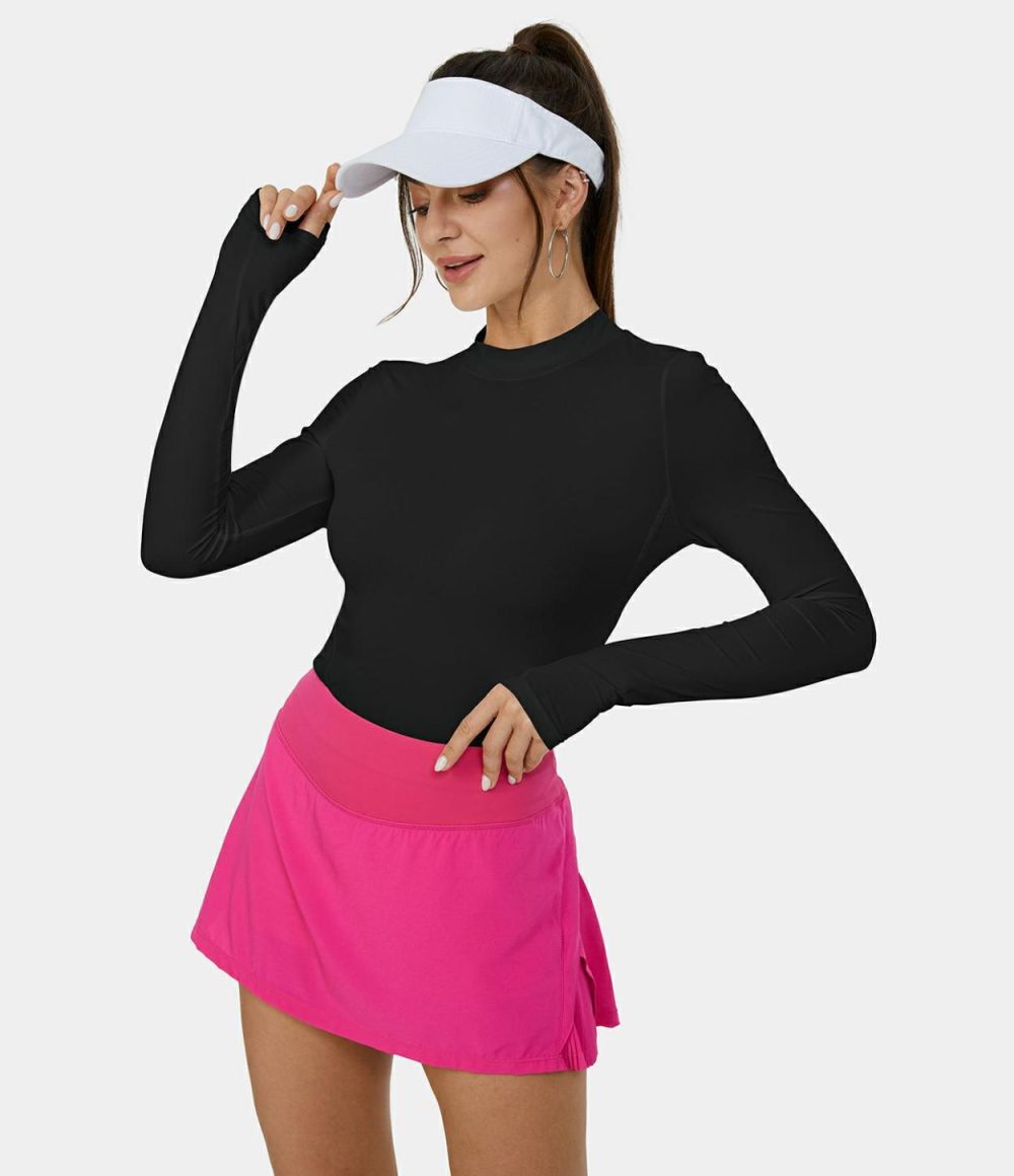 Thumb Hole Cool Touch Basic Golf Sports Top-UPF50+  | Womens  Sports Tops Clothing Sports Tops