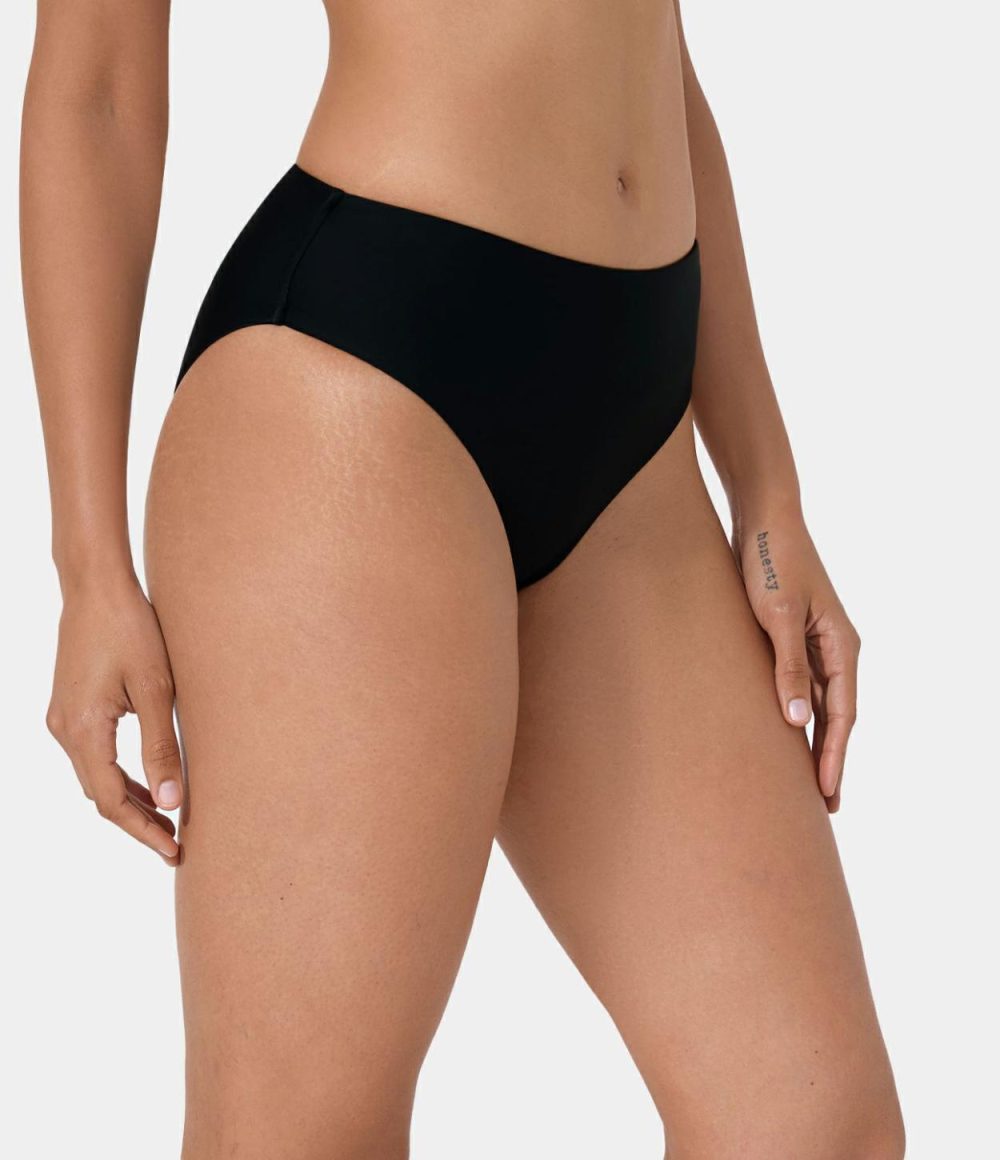 Triangle Bikini Bottom  | Womens  Swimwear Bottoms Clothing Black