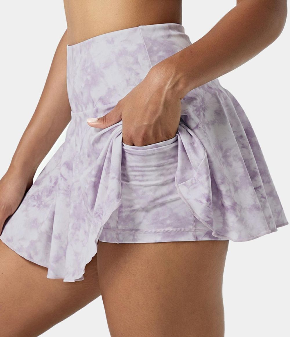 Everyday High Waisted Pocket 2-in-1 Activity Skirt-Marvelous  | Womens  Mini Skirts Clothing Mini Skirts