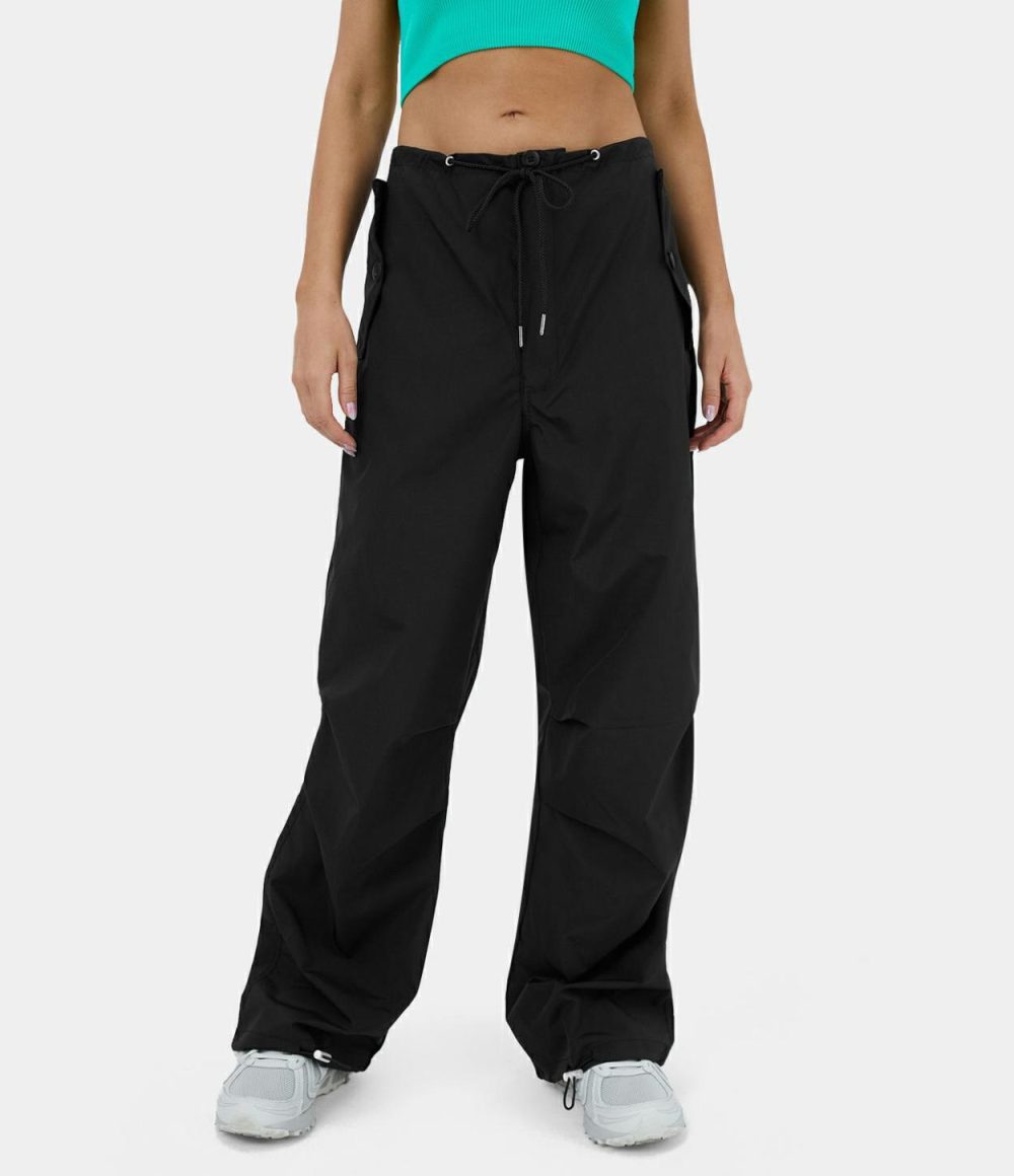 Mid Rise Drawstring Multiple Pockets Casual Cargo Joggers  | Womens  Cargo Pants Cargo Pants Cargo Pants