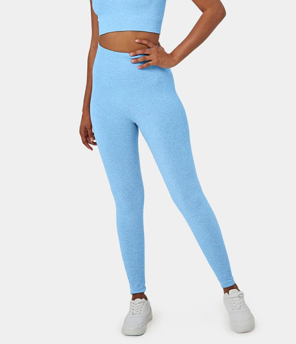 Seamless Flow High Waisted Tummy control 7/8 Leggings  | Womens  Butt Lifting Leggings Butt Lifting Leggings Butt Lifting Leggings