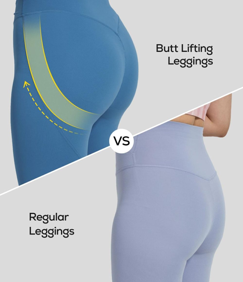 UltraSculpt High Waisted Front Pocket Ruched Butt Lifting Training 7/8 Leggings  | Womens  Butt Lifting Leggings Butt Lifting Leggings Butt Lifting Leggings